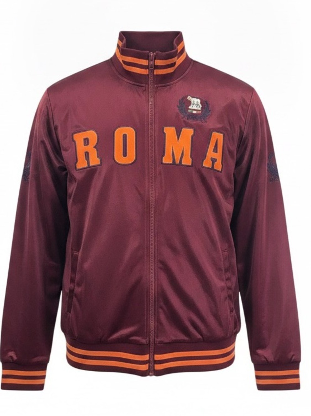 Volare Roma Italia Burgundy Orange Track Jacket XL